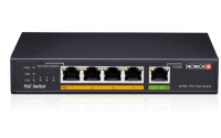 Switch poe / provision isr / poes-0460g+1g(hpd) / 4 puertos + 1 puerto giga / 60w / pd uplink port (no incluye fuente)