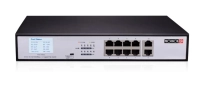 Switch poe / provision isr / poes-08120gc+2gi / 8-pts 10/100/100 mbps / 2 pts ethernet 10/100mbps uplink / 120w internal power supply