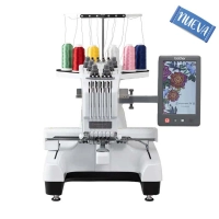 Brother maquina bordadora pr680w, semi industrial de 6 agujas 257 diseños de bordado