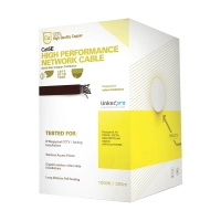 Bobina de cable hikvision pro-cat-5e-w - 305 m, blanco, interior, cat5e