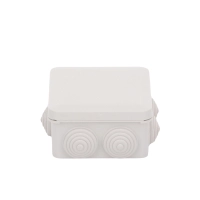 Caja derivación-conexión de plástico (89 x 89 x 50 mm) con 7 glándulas de goma. para instalaciones comerciales, residenciales e industriales. cerrado a presión.