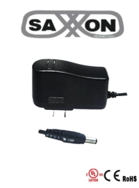 Saxxon psu12015e - fuente de poder regulada de 12 vcc 1.5 amperes conector macho especial para camaras de cctv usos multiples