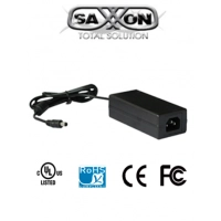 Fuente de poder saxxon regulada de 12 vcd, 4.1 amperes, certificacion ul, cable de 1.2m