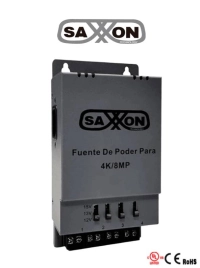 Saxxon energia psu1205a-4k - fuente de poder regulable metálica 4 canales voltaje de ajuste 12v 13v o 15v cc salida de hasta 5 amp en los 4 canales