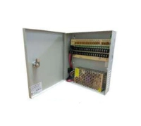 Fuente de poder saxxon de 12 vcd, 10 amperes, para 18 camaras, metalica