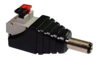 Conector de energia/ saxxon psubr16h/ bolsa de 10 adaptadores macho tipo jack polarizado de 12 vcc/ terminales de presion/ facil instalación/