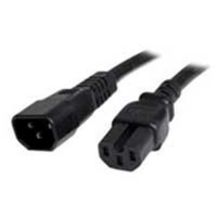 Cable 1.8m 14 awg adaptador jumper bridge iec c14 a iec c15 para servidor ups - startech.com mod. pxtc14c156