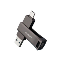 Memoria quaroni 64gb usb 3.2 / dual a and c / otg / metalica