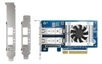 Tarjeta de red qnap qxg-25g2sf-cx6 / dual-port spf28 25 gbe network expansion card / nvidia mellanox connectx-6 lx / pcie gen4x8 / 10gbe / 25gbe