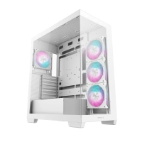 Gabinete gaming deepcool cg580 4f white midi-tower - atx/micro-atx/mini-itx, usb 3.0, sin fuente, 4 ventiladores instalados, blanco  r-cg580-whada4-g-1