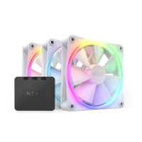 Ventilador pgabinete nzxt (rf-r12tf-w1) f120 rgb, 120mm, blanco