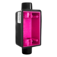 Caja rectangular  aluminio con pvc  uretano púrpura 12.7 mm  ip67  12