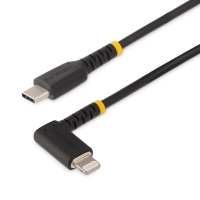 Cable de 1m usb-c a lightning - cable usb 2.0 a lightning acodado - cable usb tipo c a lightning de carga - mfi - para iphone - startech.com mod. rusb2cltmm1mr
