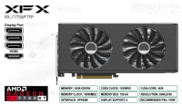 Tarjeta de video xfx (rx-77tswftfp) speedster swft 210 radeon rx7700xt,12gb gddr6,2171mhz,3*dp,hmdi