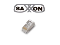 Saxxon s901b - conector plug rj45 para cable utpftp cat 5e  blindado  paquete 100 piezas