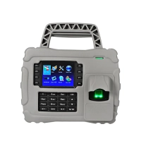Zkteco s922id4g- control de asistencia portátil de uso rudo con huella digital bioid (5000), tarjeta id 125 khz (30000), ip65, batería de respaldo, conexión tcpip y conectividad 4g