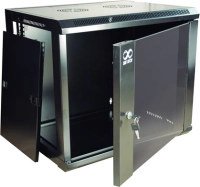 Sbe tech sbe-gnlpar15urp- gabinete de pared 15 ur, con capacidad de carga de 30 kg, 60x60x69.8 cm, con puerta delantera de cristal templado