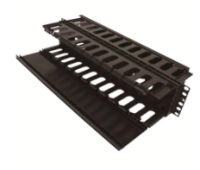 Sbe tech sbe-oh2urd -  organizador de cable horizontal para rack, con doble lado y base metálica, 19 pulgadas, y 2ur