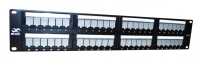 Sbe tech ppc648p - panel de parcheo categoría 6 con 48 puertos, cumple con los estándares ansitia 568-c.2 e iso 11801 2a edición, y es producto certificable