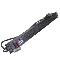 Sbe tech sbe-tc010spv -  pdu horizontal con 10 contactos polarizados, supresor de picos y diseño para montaje en rack de 19