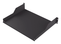 Charola para soportar equipos en rack de 19 in - profundidad de 34 cm, color negro, 2u