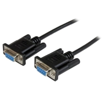 Cable serial de 2m nulo de modem serial rs232 db9 - hembra a hembra - color negro - startech.com mod. scnm9ff2mbk