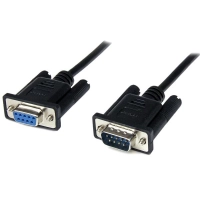 Cable serial de 1m modem nulo null serial db9 hembra a macho - negro - startech.com mod. scnm9fm1mbk