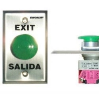 Seco-larm sd7201gcpe1q - placa con botón para presionar de color verde de salida. 