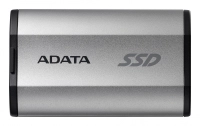 Unidad de estado sólido adata sd810 - externo - 1000gb - plata - xbox one, playstation, consola de juegos dispositivo compatible - usb 2.0, usb 3.2 (gen 2) tipo c - 2000mbs tasa de transferencia de lectura máxima