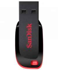 Memoria sandisk 32gb usb 2.0 cruzer blade z50 negro c/rojo sdcz50-032g-b35