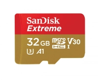 Memoria sandisk micro sdhc 32gb extreme 100mb/s 4k clase 10 a1 v30 c/adaptador sdsqxaf-032g-gn6ma
