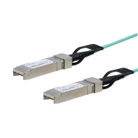 Startech.com cable 3m aoc sfp+ a sfp+ - compatible sfp-10g-aoc3m - fibra activa sfp+ de 10 gbe - cable mini gbicsfp+ 10 gbps asr1000 - cable for dispositivo de red, conmutador, servidor, transceptor, router, firewall de red - 10gbits - 24 awg - negro