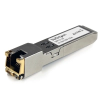 Startech.com sfp compatible sfp-ge-t de cisco - 1000base-t - sfp a rj45 cat6  cat5e - rj45 - 100m - cisco ie3400, ie3300, ie3200 - para redes de datos - par trenzadogigabit ethernet - 101001000base-t - conectable directamente