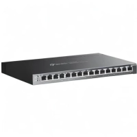 Switch tp-link tl-sg2016p 16 puertos 8 puertos poe integrado con omada sdn