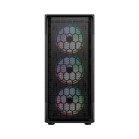 Gabinete gamer media torre atx dragonfly hex gm560  factor atx - micro atx - mini itx