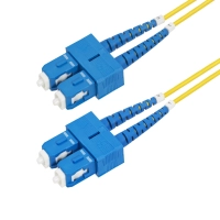 Startech.com cable de fibra óptica dúplex sc a sc (upc) os2 monomodo de 2m - 9125µm - 40g100g - cable lszh - cable for dispositivo de red, servidor, conmutador, dispositivo de almacenamiento - 100gbits - cable de conexión - lszh - amarillo