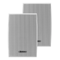 Juego de bafles steren de 2 vías 600w pmpo tipo satelital uso interno/externo/intemperie color blanco Juego de bafles steren de 2 vías 600w pmpo tipo satelital uso interno/externo/intemperie color blanco