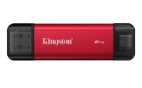Unidad de estado solido portable kingston spsd 2tb dual usb-ac 3.2 gen 2 r.1050mbs w.950mbs rojo