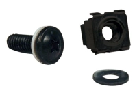 Kit de hardware tripp-lite srcagenuts - aluminio, negro