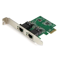 Adaptador tarjeta de red nic pci express pci-e de 2 puertos gigabit ethernet - 2x rj45 hembra - startech.com mod. st1000spexd4