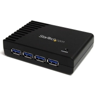 Hub usb 3.0 de 4 puertos - adaptador concentrador hub usb 3.0 super speed de 4 puertos con alimentacion independiente - 4x usb a hembra - 1x usb b hembra - startech.com mod. st4300usb3