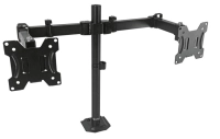 Soporte para monitor doble brazo negro. stgasop1b