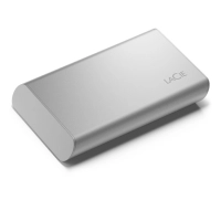 Disco estado sólido externo portatil 2tb usb-c 3.1, lacie® portable ssd, rescue data recovery services, windows & mac, plateado luna, 3 años de garantía,incluye cable usb-c