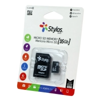 Memoria micro sd 16gb c/a stylos. stms161b
