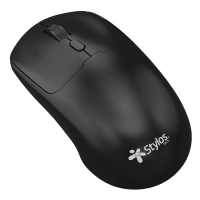 Mouse inalámbrico recargable stylos stpmoi7b 1 - 600 dpi 3 niveles 4 botones conexión usb nano 2.4ghz negro