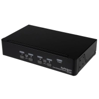 Startech.com conmutador switch kvm 4 puertos vídeo displayport® dp hub concentrador usb 2.0 audio - 2560x1600 - 4 computador(es) - 1 usuarios locales - wqxga - 3840 x 2400 - 8 x usb - 5 x displayport - montable en bastidor, de escritorio