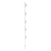 Poste para cerca electrificada  5 aisladores de paso  acero galvanizado cal. 18  1.2 m (3.9 ft)  fijación directa en concreto