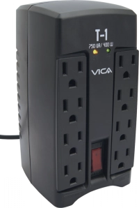 Regulador electrónico de voltaje 750 va 400 watts 8 tomas 5-15r