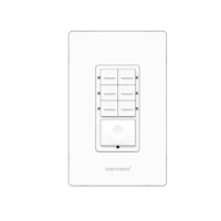 Botonera de 7 escenas inteligente orvibo t10s7zw-1uo - color blanco, inalámbrico y alámbrico, wi-fi, 2400 mhz, 120 - 270