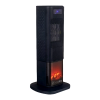 Calefactor travelaire mod. tae517 elect 1400w 2 niv ceramico cr oscilatorio negro